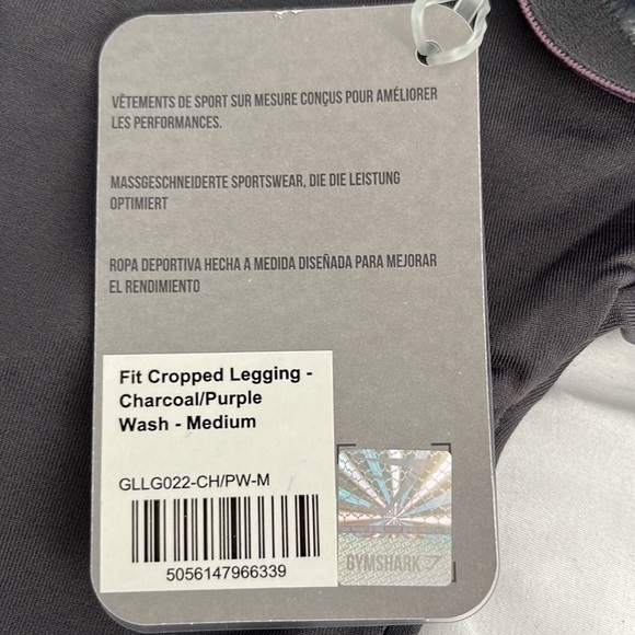 Gymshark Fit Cropped Leggings Medium - Picture 6 of 7